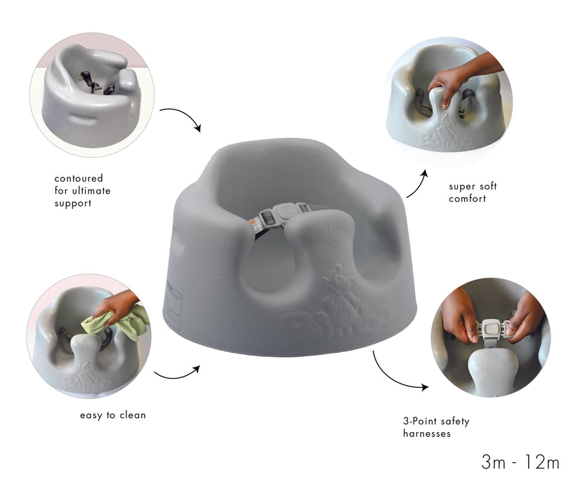 Bumbo Floor Seat (Hemlock) 03-12 Aylık bebekler için koltuk