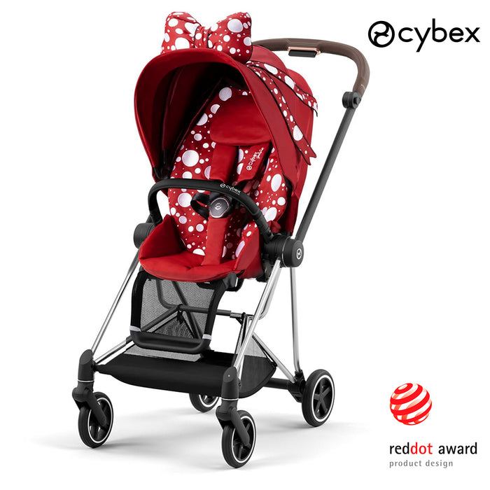 (ocak 2025 teslim) Cybex Mios (chrome brown-özel seri Jeremy Scott Petticoat) <br> (ikonik lüks bebek arabası)