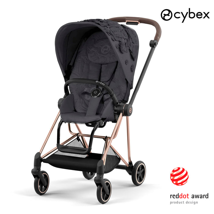 Cybex Mios (rosegold-özel seri Simply Flowers grey) <br> (ikonik lüks bebek arabası)