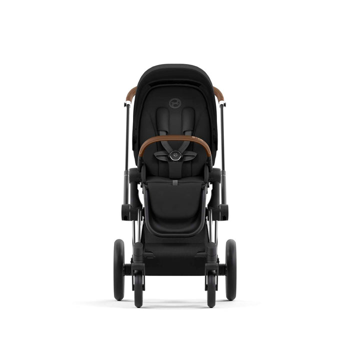 Cybex Priam (chrome brown-özel seri Simply Flowers beige) <br> (ikonik lüks bebek arabası)