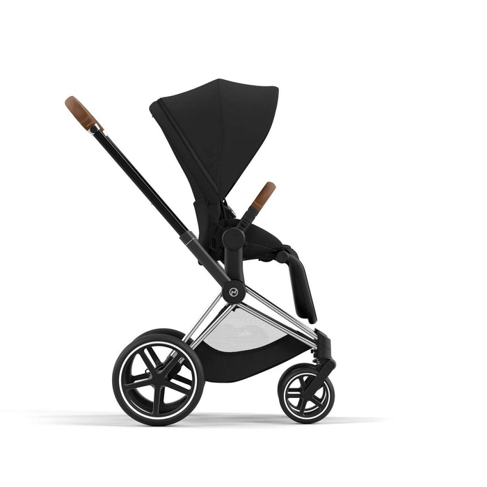 Cybex Priam (chrome brown-özel seri Simply Flowers beige) <br> (ikonik lüks bebek arabası)